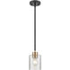 Renitta 1 Light 5 inch Matte Black/Modern Gold Mini-Pendant Ceiling Light